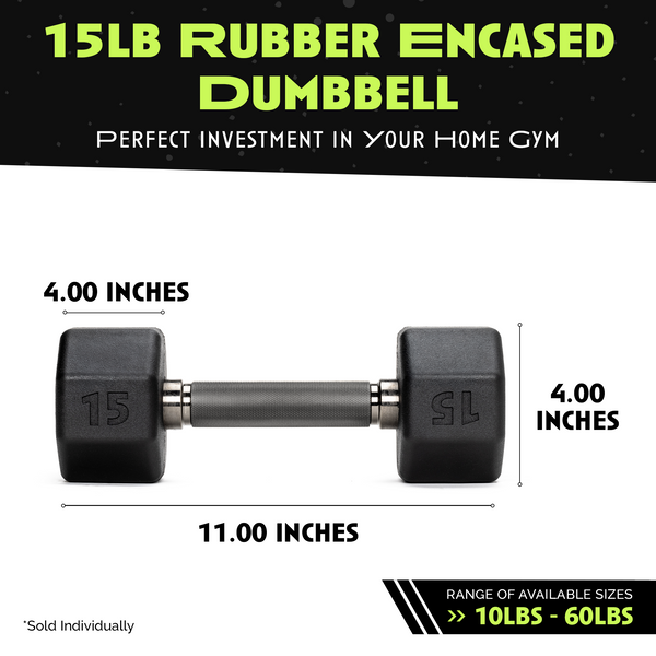 Octo Rubber Dumbbell Individual Strength Training Weight