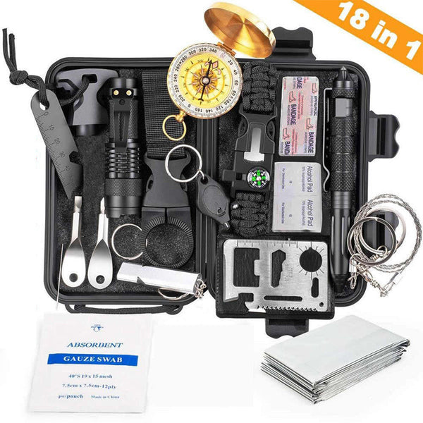 Outdoor Travel Survival Kit with Emergency Camping Tools