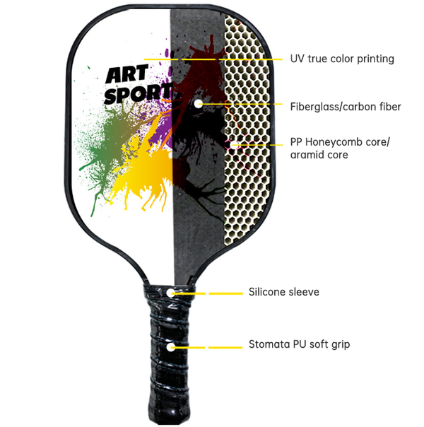 High-Tensile Beach Tennis Paddle Racket Set Pickleball Equipment