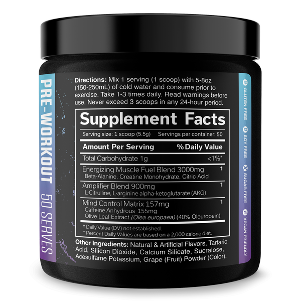Pre-Workout Supplement for Fitness Training