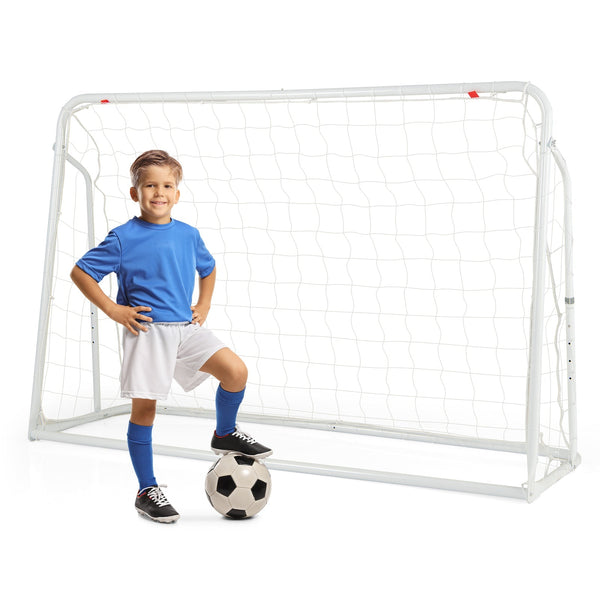 2-in-1 Kids Soccer Rebounder Goal with Adjustable Height