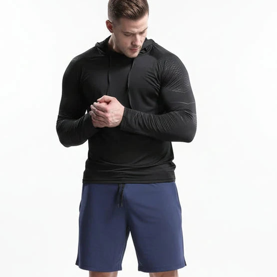 Men’s Quick-Dry Outdoor Sports Running Hoodie Top
